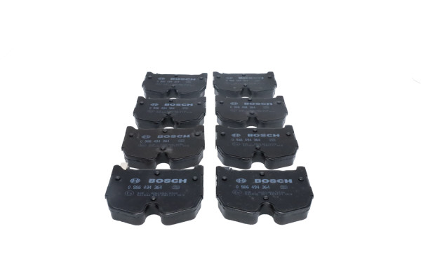 Brake Pad Set, disc brake - 0986494364 BOSCH - A0034205320, A0034207120, A0044204520